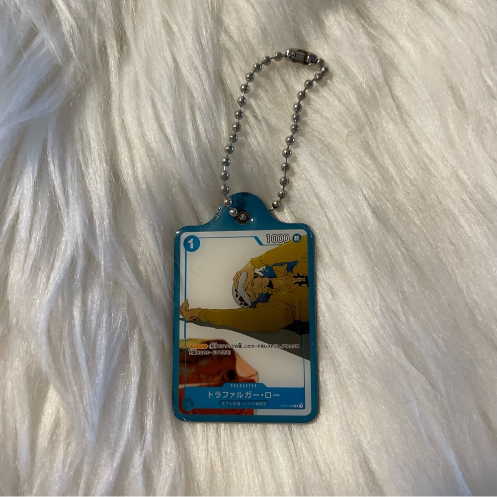 🌷3/$15 One Piece Law Anime Keychain with Ball Chain